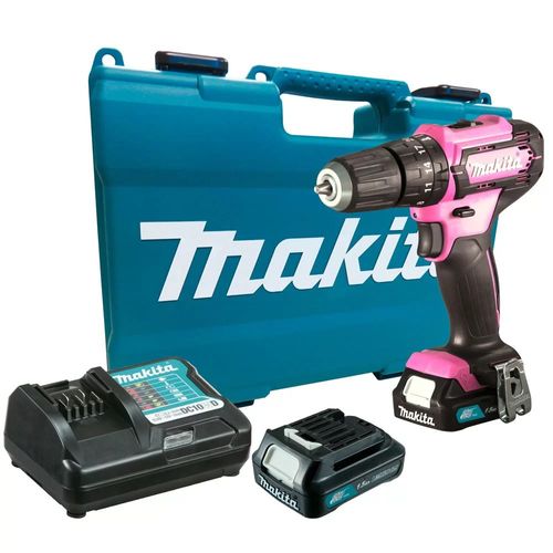 Parafusadeira/Furadeira de Impacto a Bateria 12V Li-Ion Rosa - Makita - HP333DWYEP