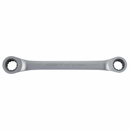 Chave Estrela Plana Com Catraca 17x19mm Gedore RED
