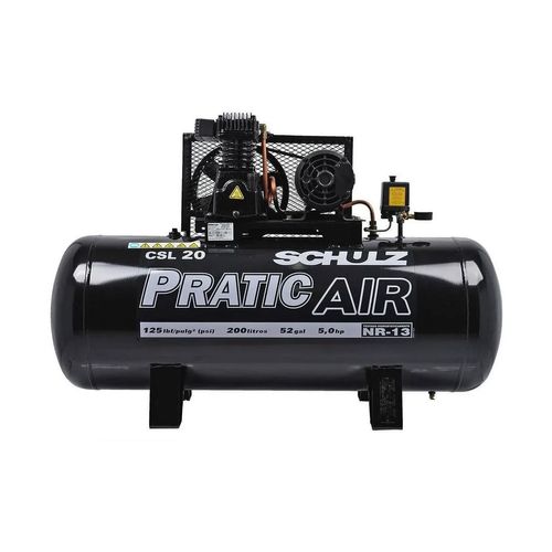 Compressor de Ar CSL-20/200 Pratic Air Trifasico 380v Schulz