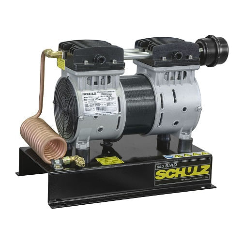 Compressor Ar Motocompressor CSD- 5 AD 1CV Monofásico Isento Óleo SCHULZ