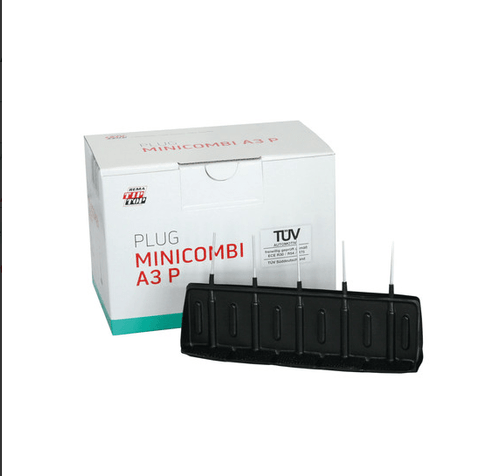 Conjunto de reparos combinados de pneus com pinos de preenchimento de perfuracoes