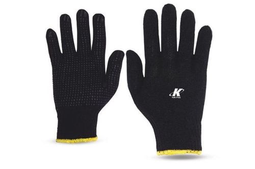 Luva Segementada Malha 3F C/Pigmentada  G Preto CA34491 KALIPSO