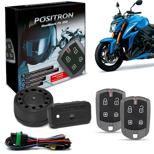 Alarme Moto Universal Pósitron DuoBlock FX 350 G8 Com Controle Presença