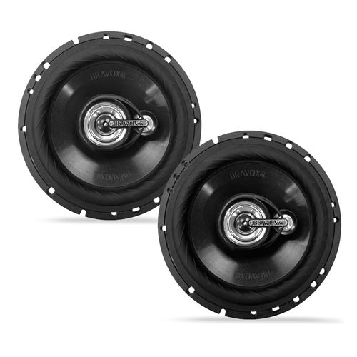 Par Alto Falante Bravox 6 Pol TR6BK 160 RMS 4 Ohms Triaxial