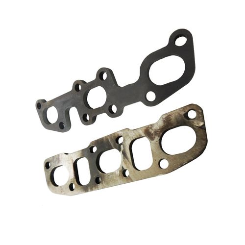 Flanges em aço carbono para confecção de coletor de escape linha Nissan 350Z - Lote com 2 unidades - NO ESTADO