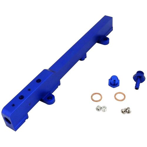 Flauta de combustível billet para Honda Civic motor K20 - Azul
