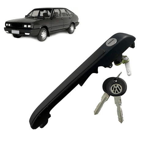 Maçaneta Externa Passat 1977 à 1988 Com Chave Preta