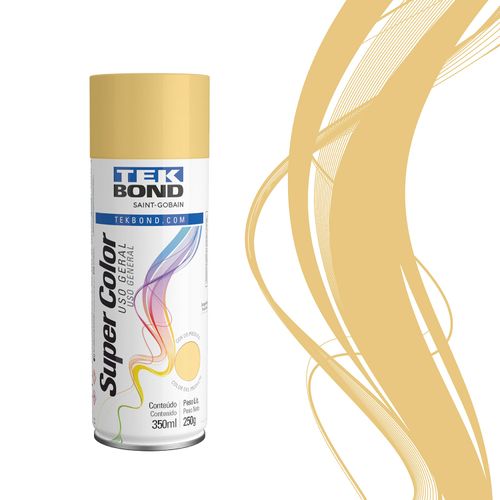 Tinta Spray Uso Geral Bege 350Ml 250G - Tekbond
