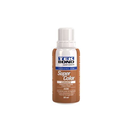 Corante Líquido Super Color 50Ml Ocre - Tekbond