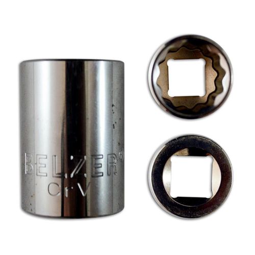 Soquete Estriado 20 mm encaixe 1/2 ” Belzer 204011BBR