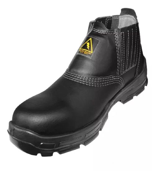 Bota Microfibra Bp Eletricista Com Elastico Preto CA38760 39 BRACOL