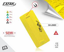ESPATULA ISOSCELES AMARELA FLEXIVEL 50-2024 EXFAK