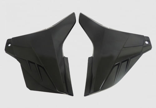 Lateral Cg Fan 125 15/17 Cargo 16/17 Preto Injetado