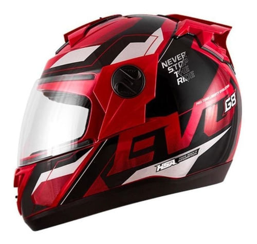 Capacete Evol G8 Evo Vermelho 58