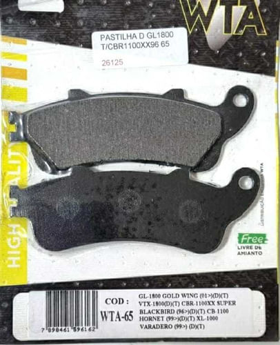 Pastilha De Freio Honda Cbr 1100  Xx Super Cb 1100 Hornet