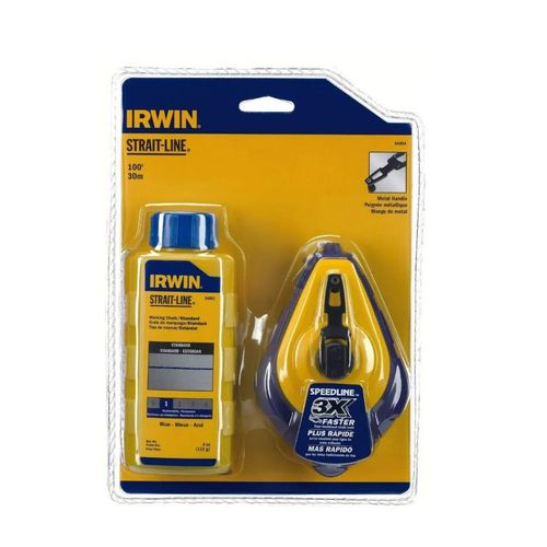 Giz de Linha Carretel para Marcação 30m Strait-Line Azul Irwin