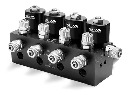 Bloco Válvula Solenoide Suspensão 8mm 8x1 Ind