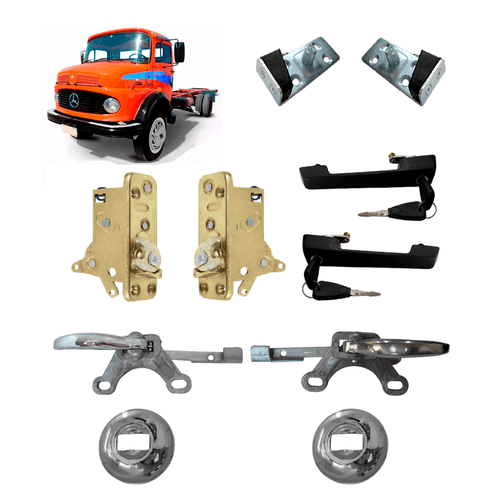 Kit Fechadura Batente Maçaneta Caminhão 1113 1313 1513 1819