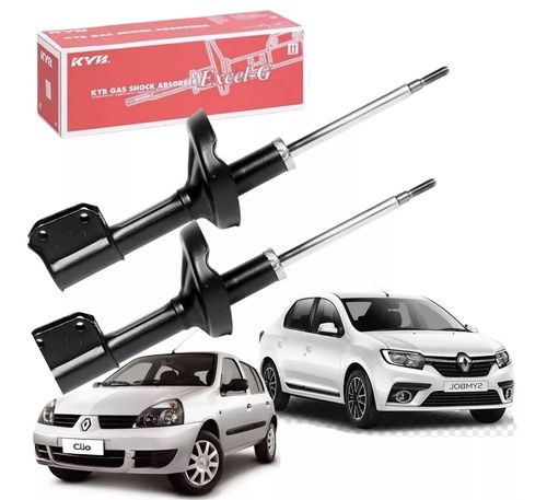 Par de Amortecedor Dianteiro Excel-G Renault Clio 1999 à 2013 1.6 - Kyb 333708