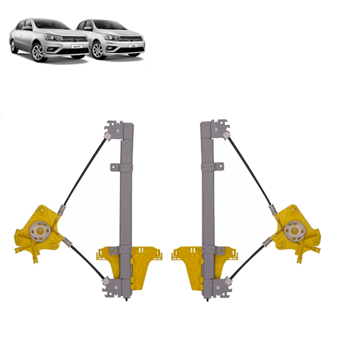 Par Maquina Vidro Gol G5 G6 G7 Voyage 2008 Tras S/Motor Ori