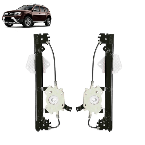 Par Maquina Vidro Sandero Ate 2014 Duster Oroch Traseira S/m