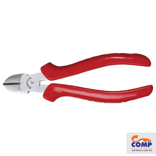 Alicate de Corte Diagonal 6” Mayle Isolação 1000V Aço Especial Cabo PVC Resistência Abas Protetoras 119124M