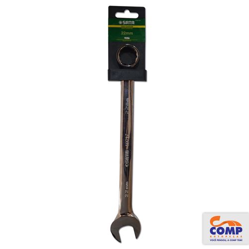 Chave Combinada Sata Boca Estrela 22mm Aço Vanádio Espelhado Apertar Afrouxar Parafusos Quadrados ST40217SC