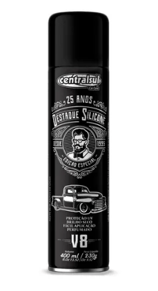 Silicone Automotivo Spray Destaque V8 400ml Centralsul