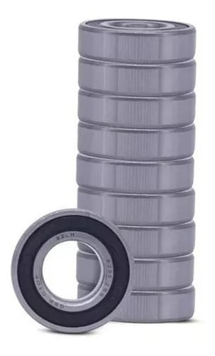 10 Rolamentos De Esferas 6205-2rs Gbr 25x52x15mm
