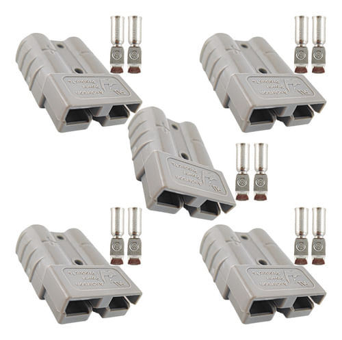 Kit 5 Conector 50a Sb Para Bateria Anderson Power Original.1