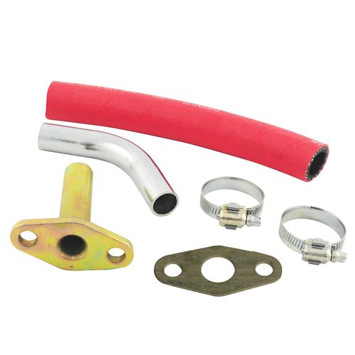 Kit de retorno de óleo para cárter com saída reta de 3/4" e mangueira de 20cm - Padrão T3