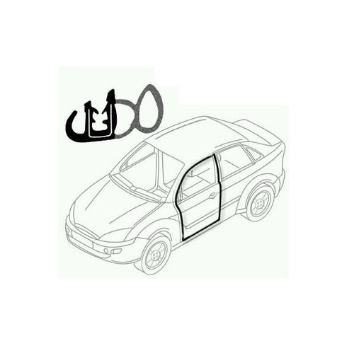 Guarnição de Porta 4m Astra Celta Corsa Ipanema Kadett Meriva Montana Monza Omega Suprema Vectra Zafira Countour Mondeo Royale + Carros JAHU 000409
