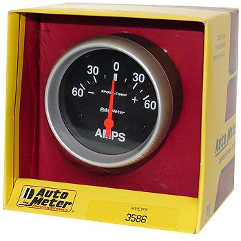 Instrumento Medir Amperagem 0 - 60 Amps - Elétrico - 2 5/8" - Sport Comp - AUTO METER