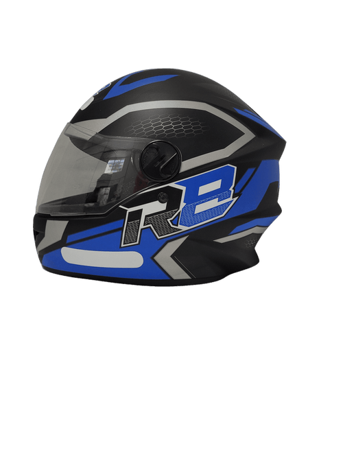 Capacete protork r8 air preto/azul 58