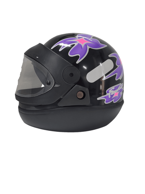 Capacete san marino preto/c forro roxo 56 '' femme 2 ''