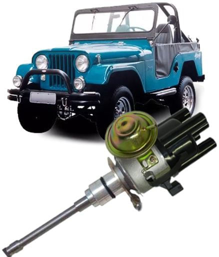 Distribuidor Ignicao Jeep 6cc F75 Rural Sensor Hall  Com Carburador