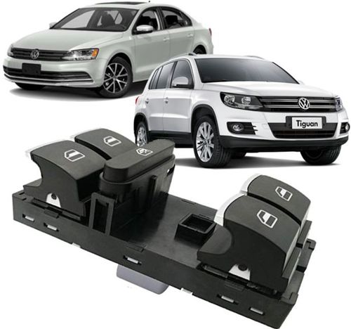 Botao Interruptor Vidro Eletrico Jetta Passat Amarok Tiguan Cromado