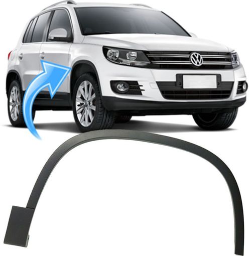Moldura Friso do Paralama Dianteiro Direito Tiguan de 2009 À 2017