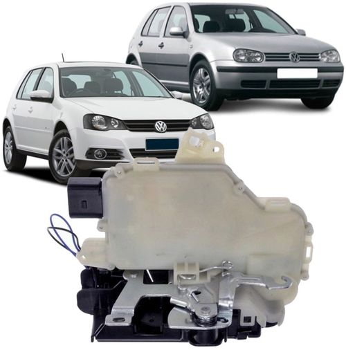 Fechadura Eletrica Porta Dianteira Golf Bora Passat de 1999 a 2013 - Esquerda