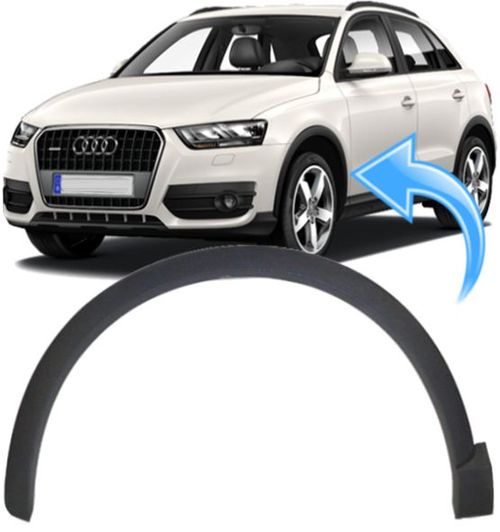 Moldura Friso do Paralama Dianteiro Audi Q3 de 2011 À 2019 - Ld Esquerdo