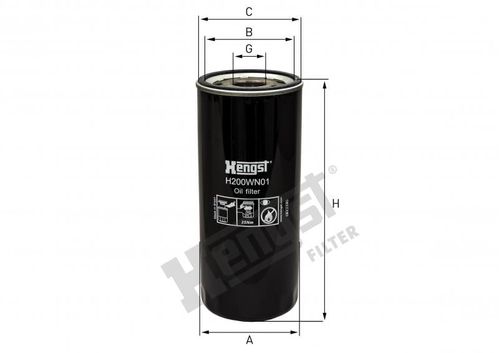 FILTRO LUBRIFICANTE FH12/B7/B58/B10M