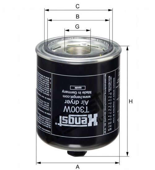 FILTRO SECADOR AR PRETO|124 PGR