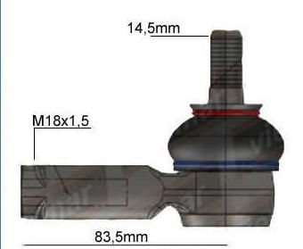 TERMINAL DO BRAÇO TENSOR ESQUERDO/DIREITO UNO 1991 ATÉ 2008