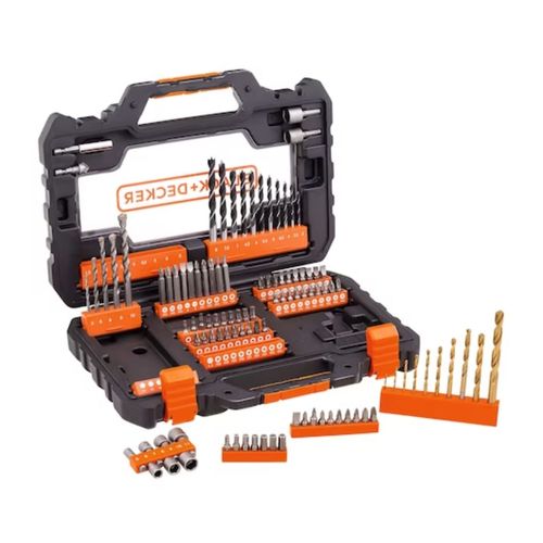 Jogo de brocas, Bits, soquetes e extensor com 104 pcs - A7230-XJ - BLACK DECKER