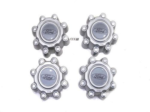KIT CALOTA CENTRO RODA DIANTEIRA/TRASEIRA F-250 F-350 PRATA (4 PEÇAS) 4X2