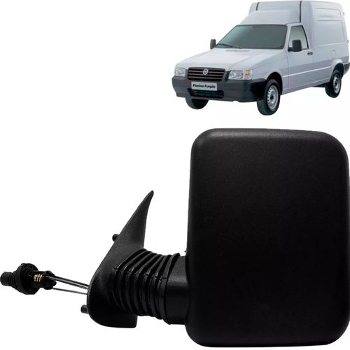 RETROVISOR ESQUERDO EXTERNO FIAT FIORINO 1997/2010 C/ CONTROLE