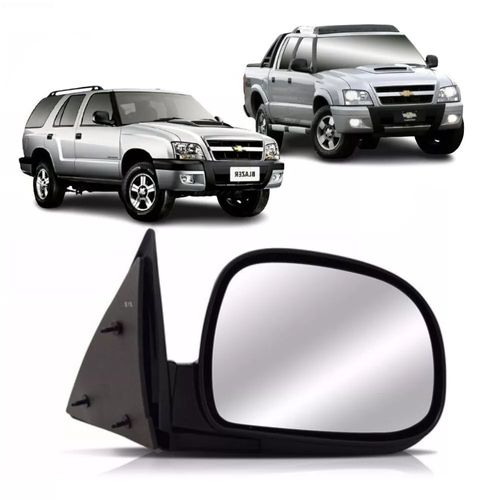 RETROVISOR DIREITO EXTERNO GM S10/ BLAZER 1995/2000 S/ CONTROLE