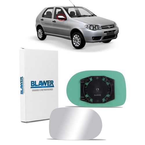 LENTE DO RETROVISOR DIREITO PALIO 2011/2017 ESPELHADO (COM BASE)