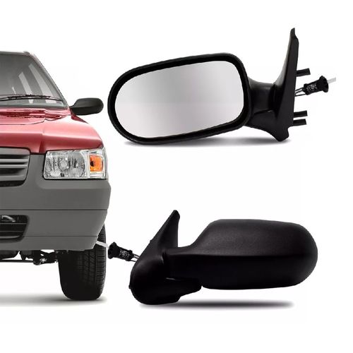 RETROVISOR ESQUERDO EXTERNO FIAT UNO FLEX 2006/2010 C/CONTROLE