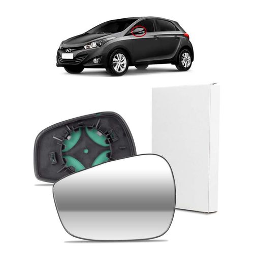 LENTE DO RETROVISOR ESQUERDO HB20/ELANTRA 2013/2019